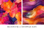 Sunset Alcohol Ink Textures, a Texture Graphic by Artful Assets Boutique (Thumbnail 3 of 4)