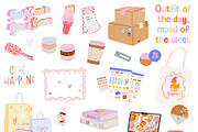 Shopping Girl Clipart Fashion Quotes, an Object Graphic by Ruslana Lubenets (Thumbnail 10 of 15)