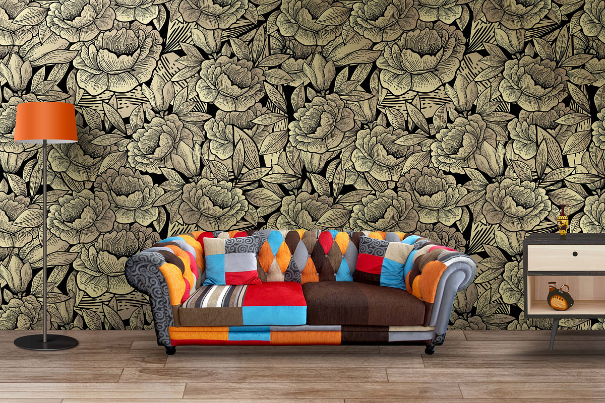 engraving hand drawn botanical, a Pattern Graphic by AAN Seamless Shop (Photo 3 of 4)