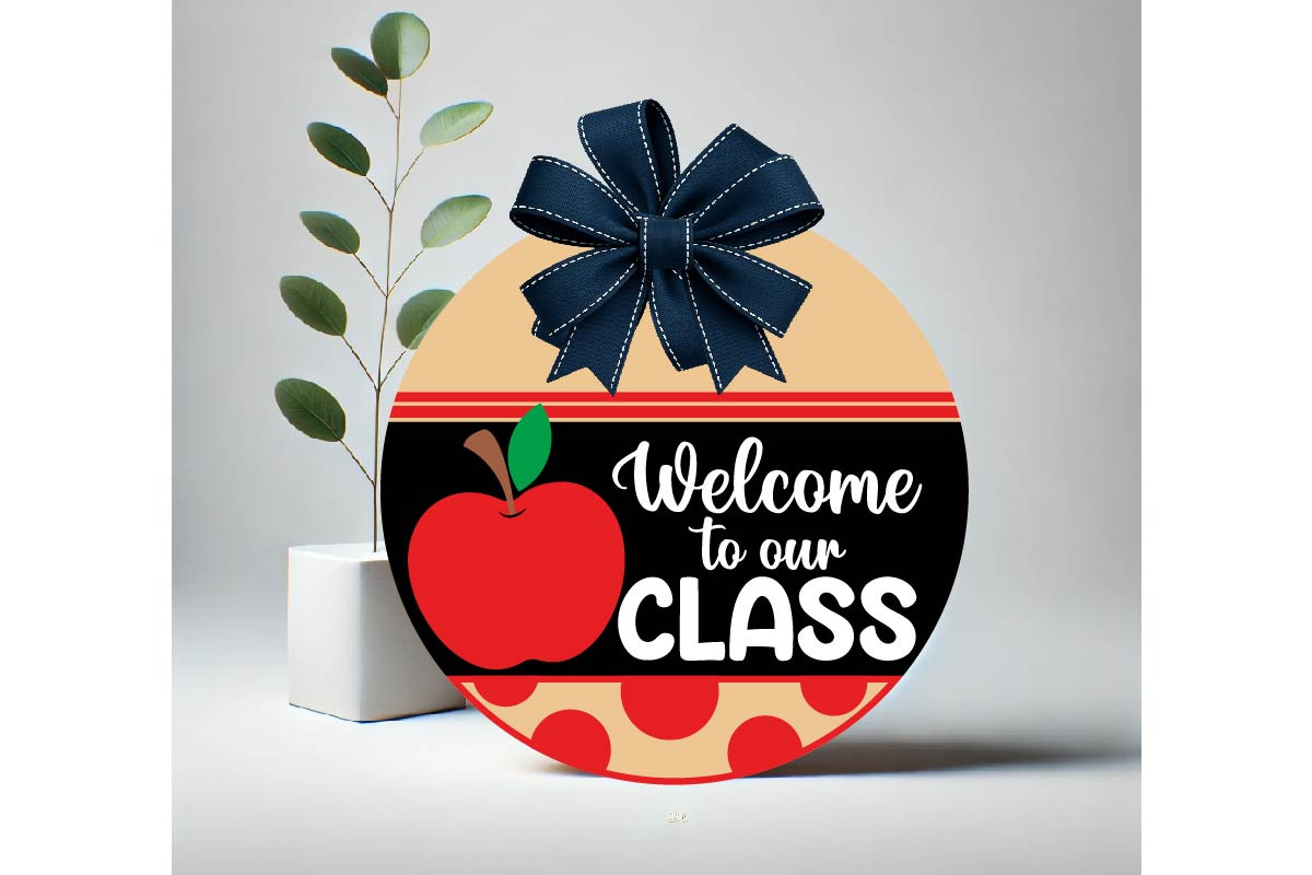 Teacher Classroom Welcome Sign SVG, an Object Graphic by EllaMaiyaali (Photo 1 of 4)