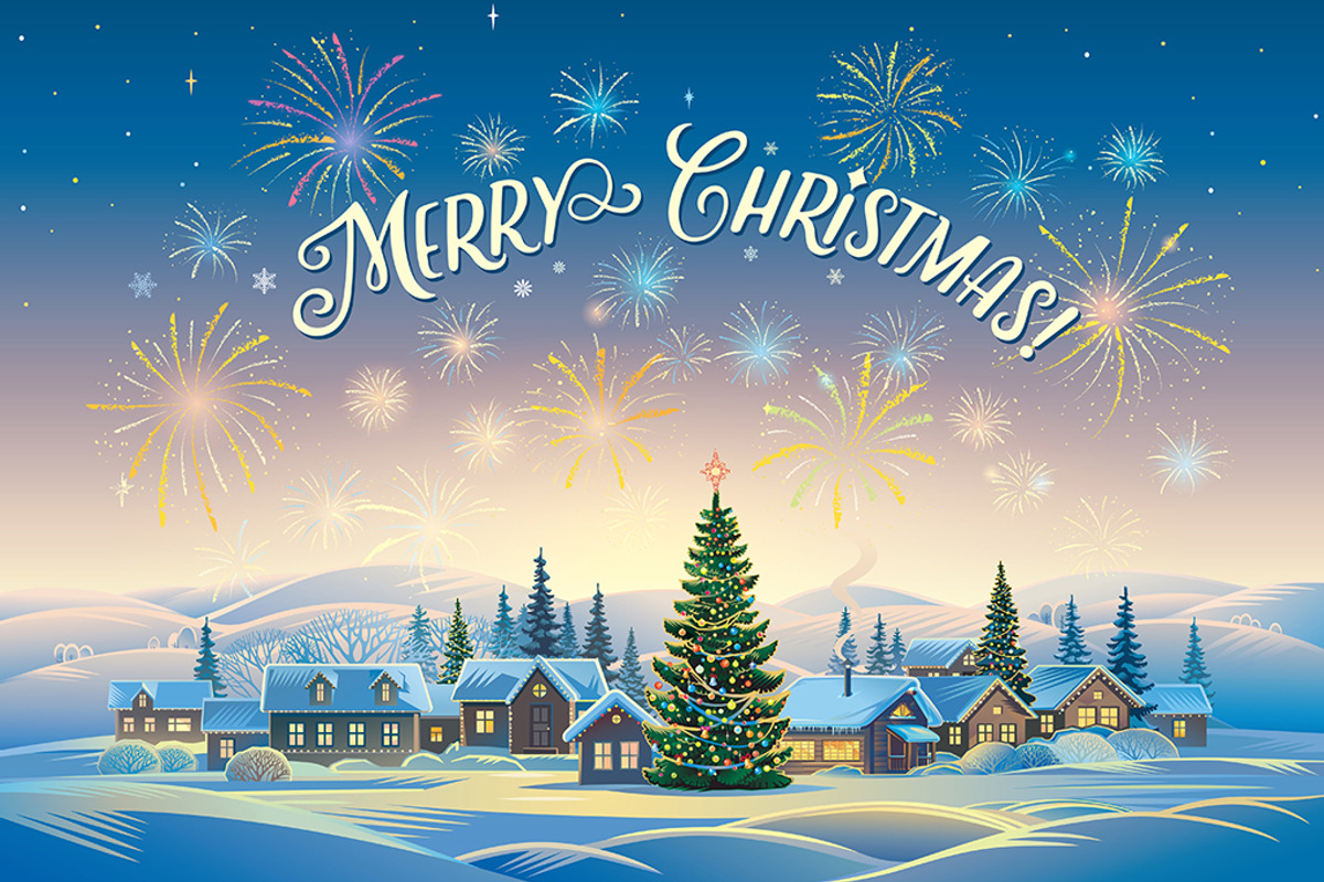 Christmas Village, a Decorative Illustration by Countryside life (Photo 1 of 7)
