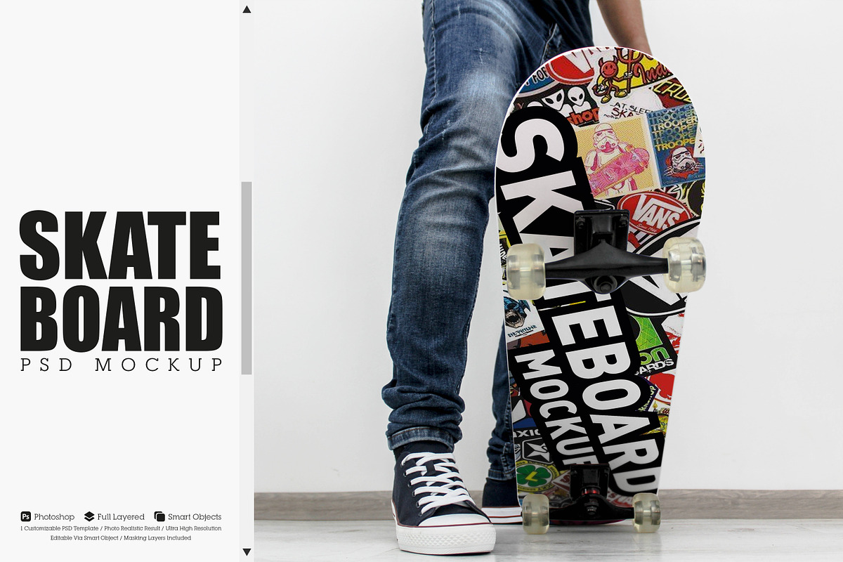Skateboard Mockup #41, a Shirt Mockup by alexandeerco (Photo 1 of 5)