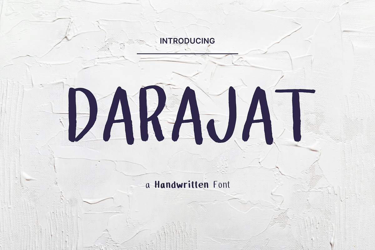 Darajat Handwritten Font, a Handwritten Font by BeadyLab (Photo 1 of 6)