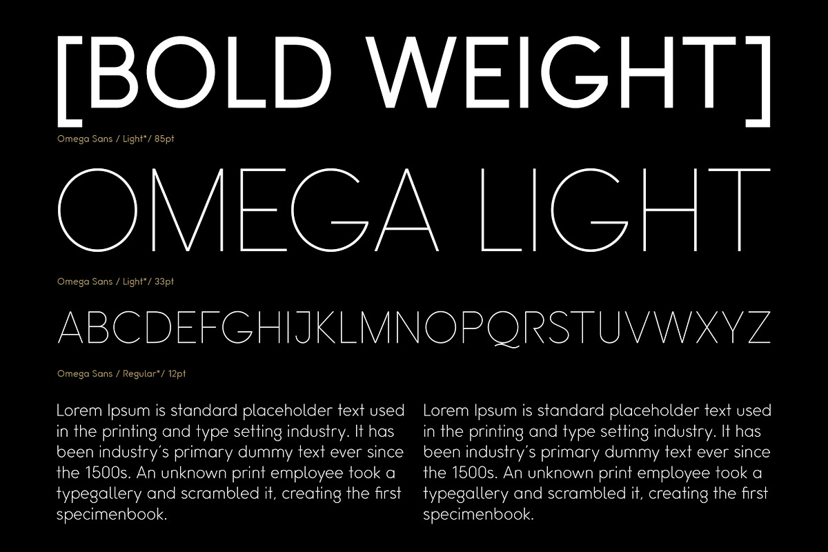Omega Sans preview 4