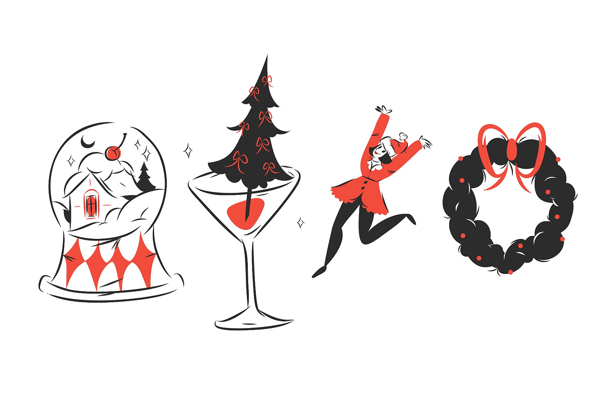 MERRY & CHIC, a Seasonal Illustration by Anastasy_helter (Photo 4 of 13)