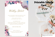 LIGHT Pink WEDDING INVITATION SET, an Invitation Template by MagicLove Creations (Thumbnail 3 of 7)
