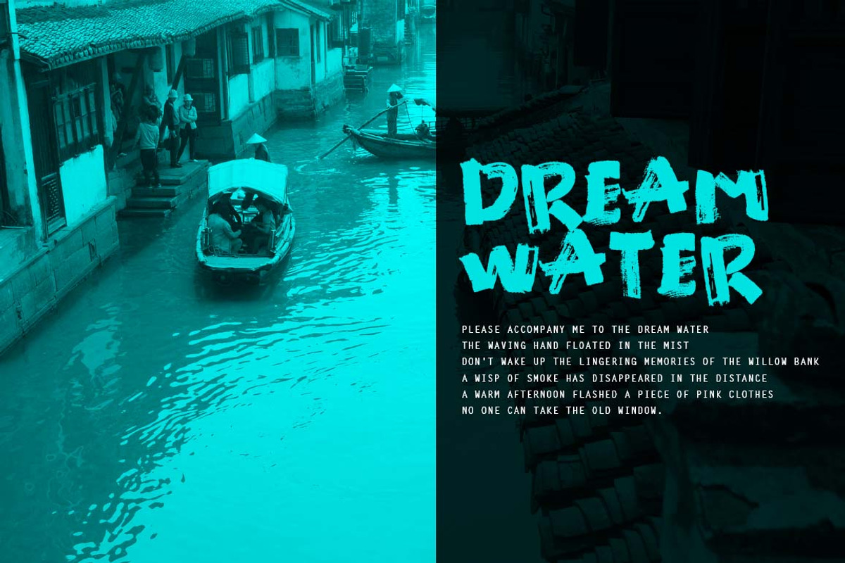 Manic Brush Script Font preview 4