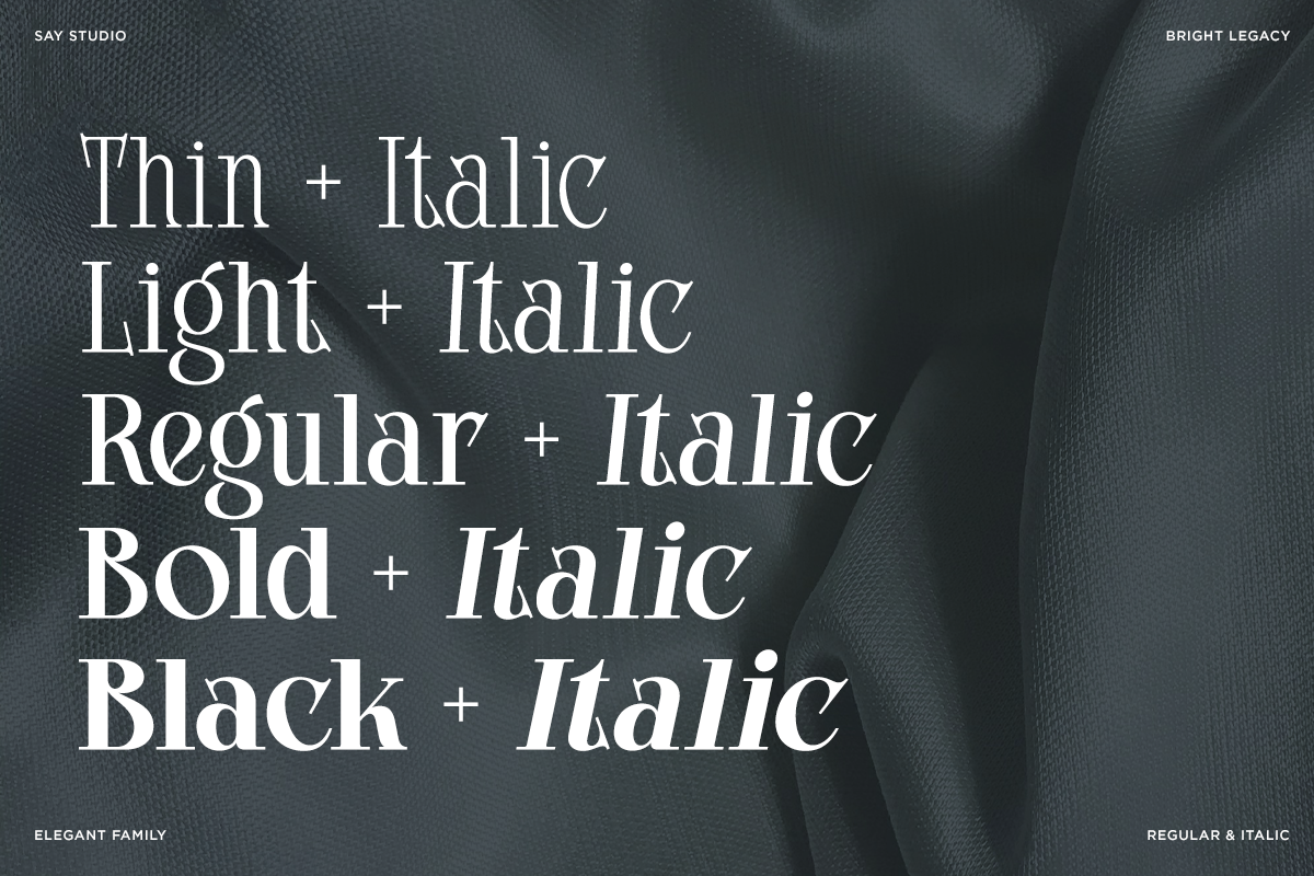 Bright Legacy - Family Luxury Font, a Serif Font by Say Studio (Photo 10 of 10)