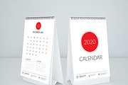 2020 Simple Calendar for Desk, a Stationery Template by graphicbox (Thumbnail 4 of 4)