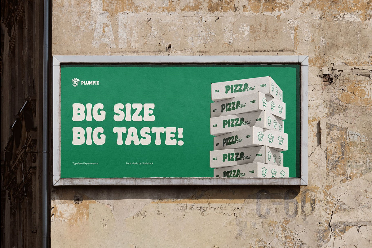 Plumpie - Bold Display Font, a Sans Serif Font by Studio Moara (Photo 4 of 8)