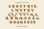 Camstey – Groovy Display, a Script Font by Muwatta Studio (Thumbnail 8 of 8)