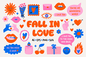 FALL IN LOVE, a Graphic by Bosotochka♥Art