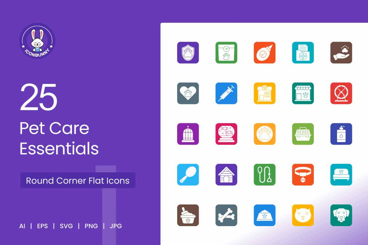 Pet Care Essentials Round Corner, an Icon by IconBunny (Photo 1 of 2)