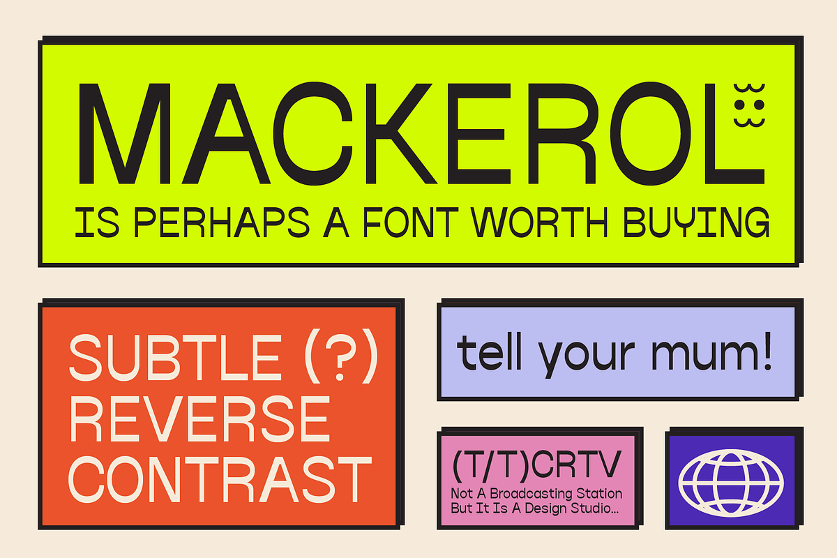 Reverse Contrast font: Mackerel, a Font by That That Creative (Photo 7 of 12)