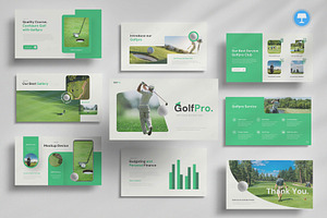 Golf Course Keynote, a Presentation Template by Pixslides