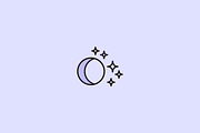 30 Night Sky Icons, a Solid Icon by Creative VIP (Thumbnail 6 of 6)