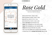 ROSE GOLD | Social Media Pack, a Social Media Template by Marigold Studios (Thumbnail 2 of 13)