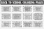 Back to School Coloring Pages design, an Illustration by Amazin_art (Thumbnail 1 of 13)