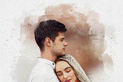 Dreamy Couple Watercolors Effect, an Action Add-On by MRI STUDIO (Thumbnail 19 of 21)