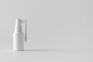 Throat spray pump mockup JPEG, a Health & Medical Photo by Shablon