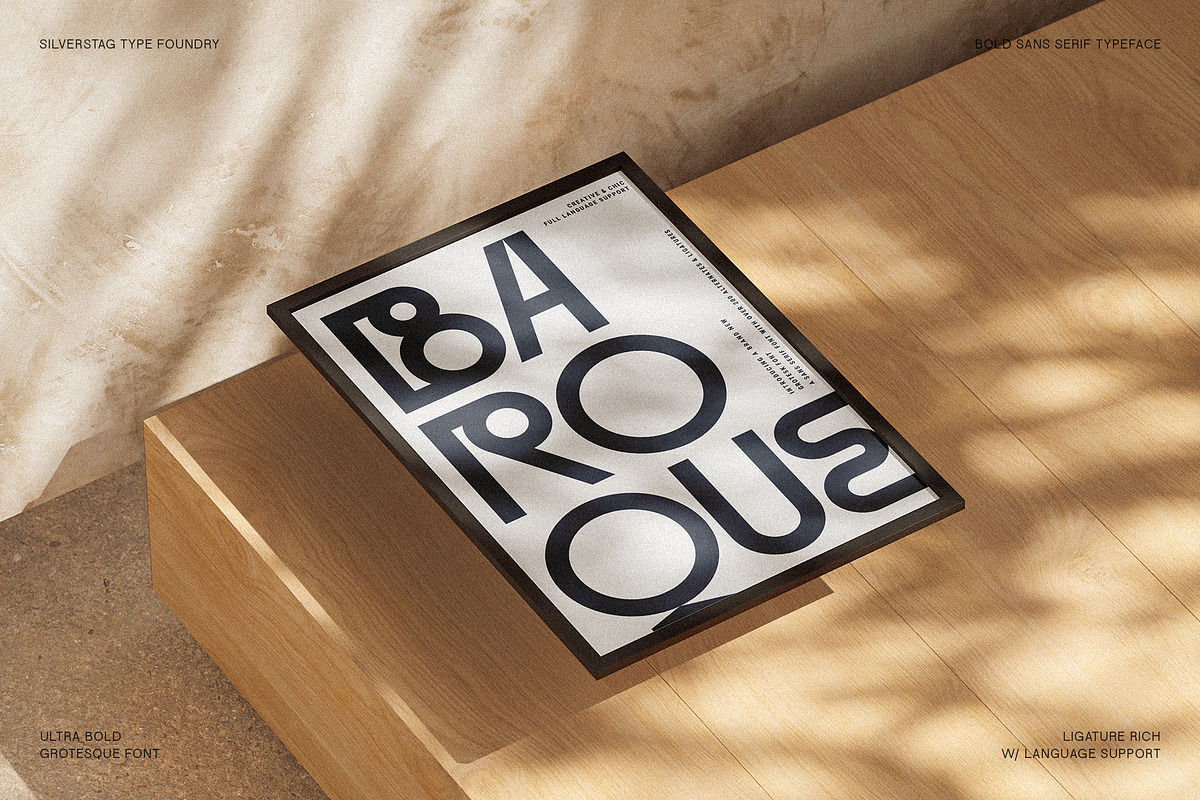 Baroque Grotesk - Ultra Bold Font, a Sans Serif Font by SilverStag Type Foundry (Photo 17 of 20)