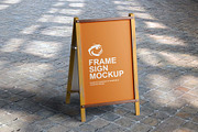 Frame Sign Mockup, a Product Mockup by Designbuys (Thumbnail 1 of 3)