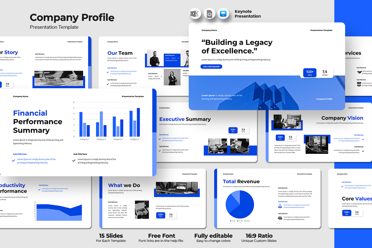 Company Profile - Keynote Template, a Presentation Template by QR Design Studio (Photo 1 of 3)