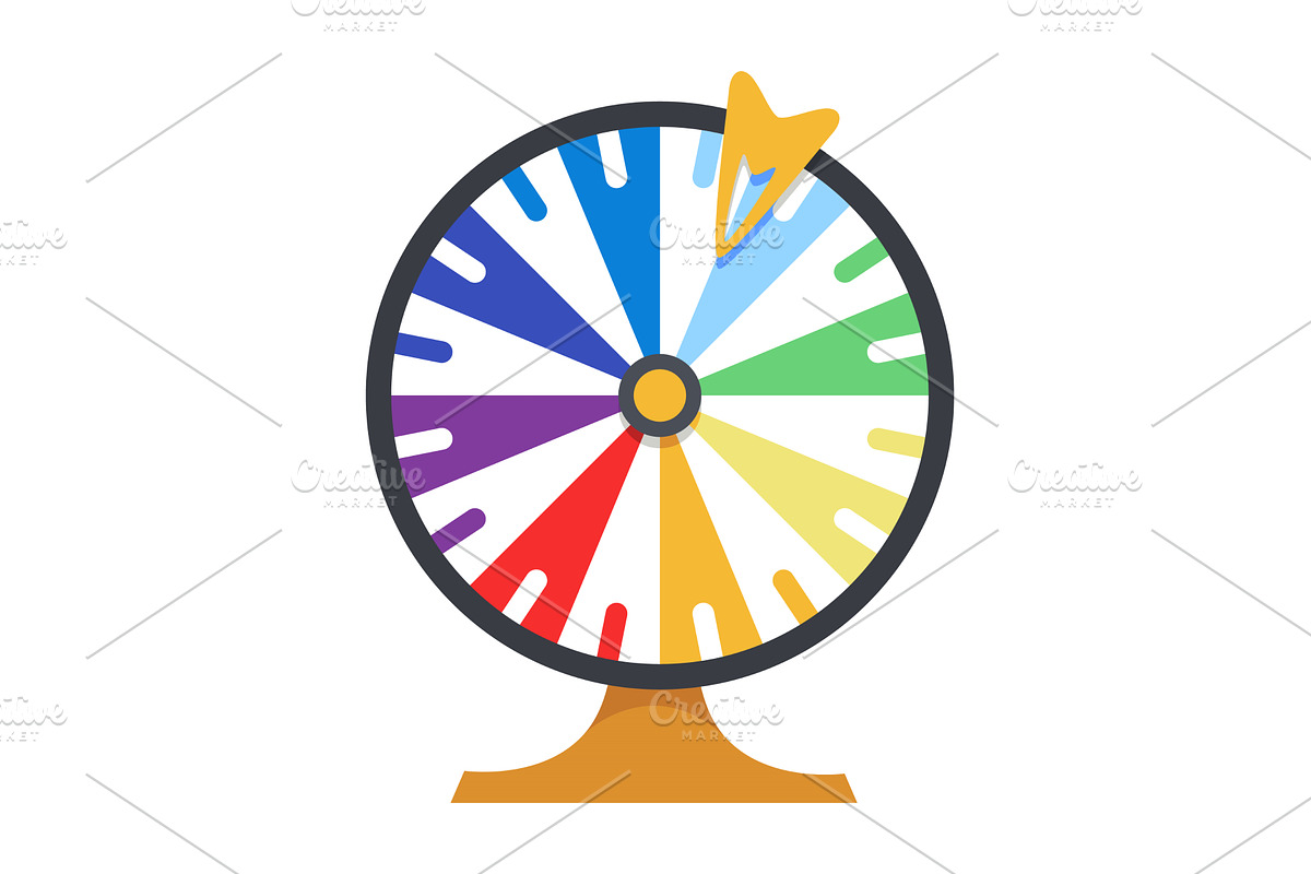 Wheel fortune. Roulette game, an Object Illustration by Things for designers
