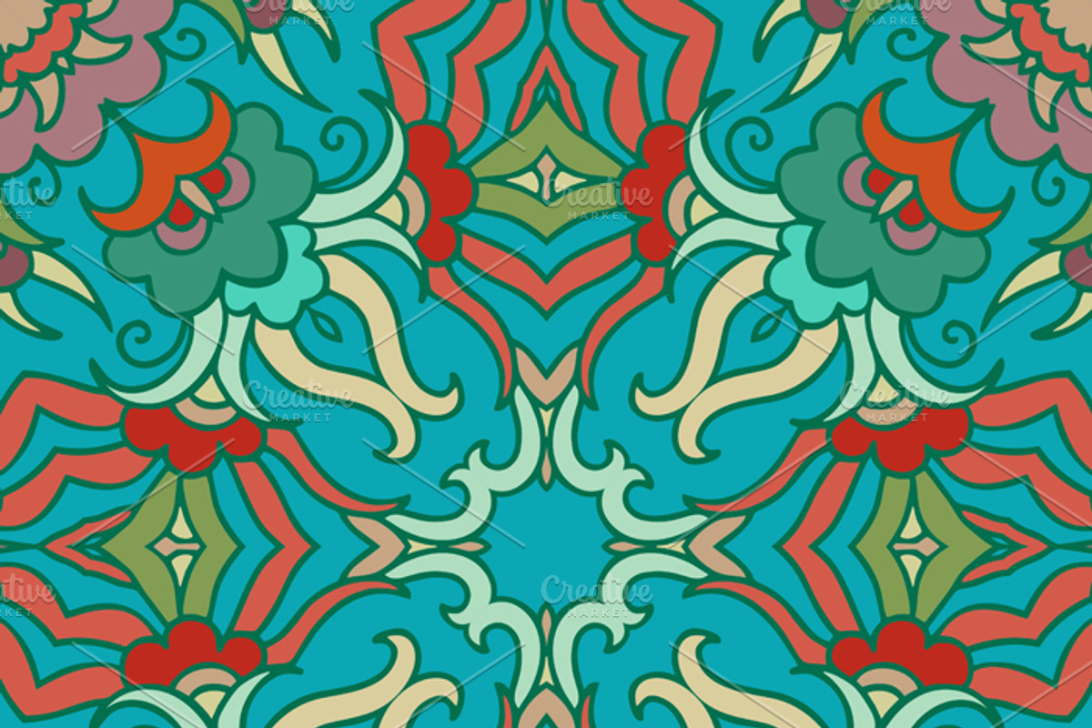 Set of decorative azulejo designs preview 4