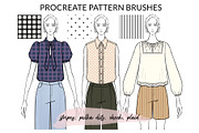 Procreate Pattern Brushes, a Pattern Graphic by Art by Lin (Thumbnail 1 of 5)