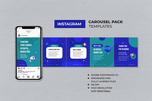 Green Marketing Instagram Carousel, a Social Media Template by UICreative