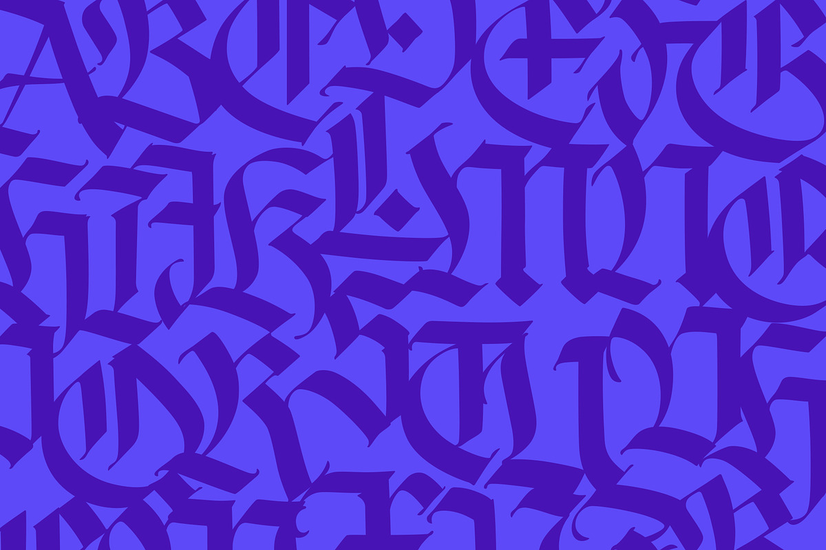Gothic vector letters, an Object Graphic by GeekClick (Photo 8 of 8)