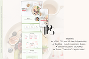 Nutrition Coach Website Template, a HTML Template by Pastel Pixels Studio (Thumbnail 4 of 4)