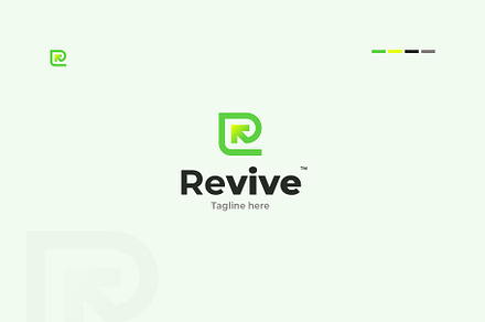 Minimal R Wordmark Logo
