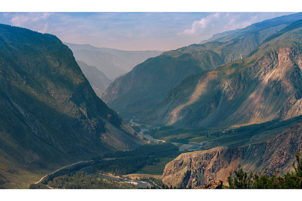Panorama of the Chulyshman valley