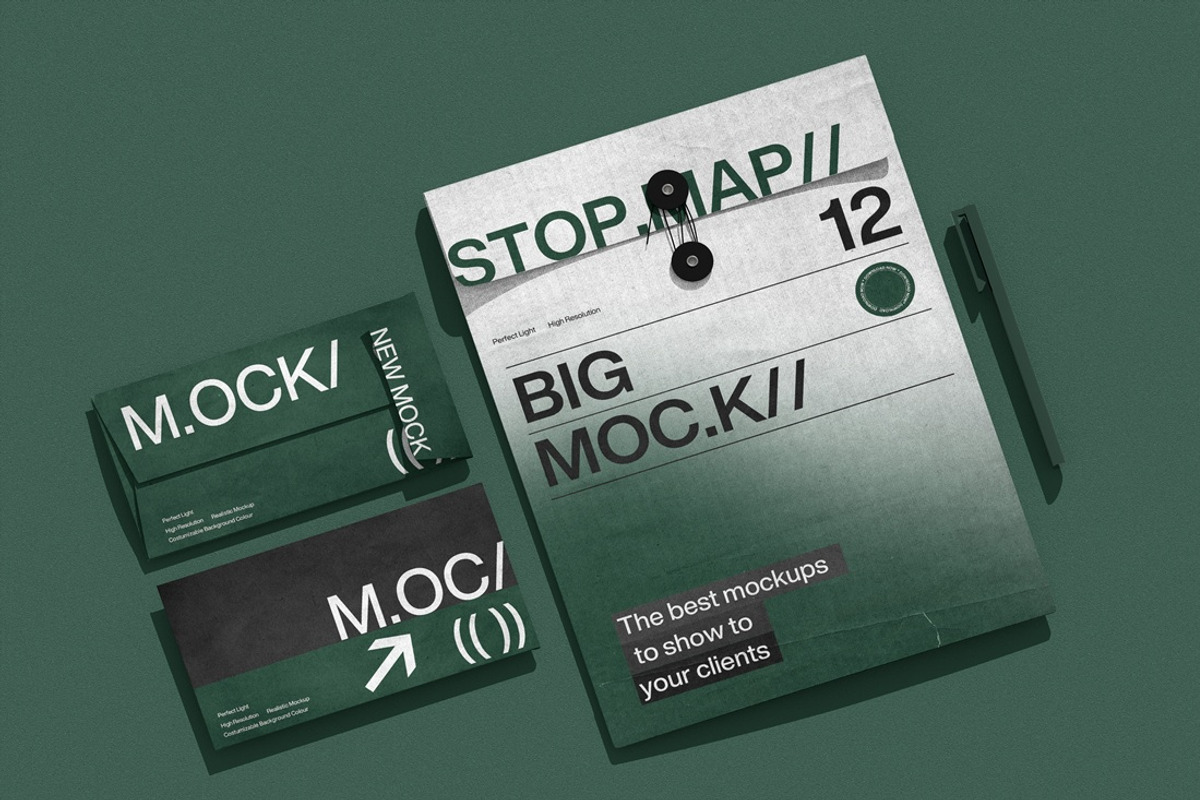 Modern Stationery Branding Mockup, an Advertising Mockup by East Gallery (Photo 4 of 15)