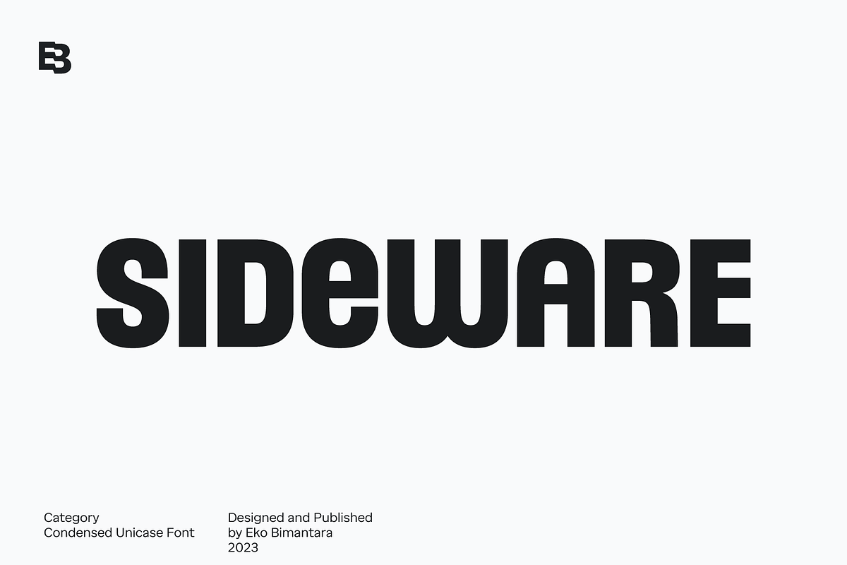 Sideware; Condensed Unicase Font, a Sans Serif Font by Eko Bimantara (Photo 1 of 6)