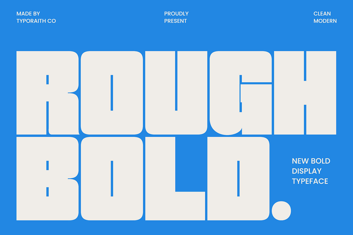 Rough | Bold Sans Serif Font, a Sans Serif Font by Typoraith Co (Photo 1 of 10)
