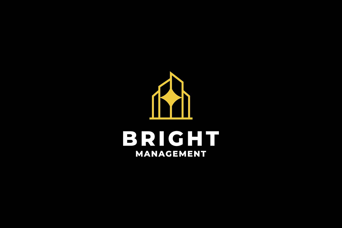 bright management logo, a Branding & Logo Template by ZHR Creative