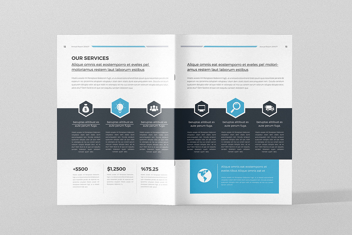Annual Report, a Brochure Template by BrochuresFactory (Photo 8 of 11)