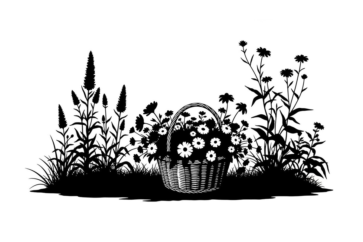 50 Garden Frame Silhouette Bundle, an Illustration by musafir_fashion (Photo 13 of 51)