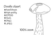 Mushroom Harvest Autumn Doodle Set, a Seasonal Illustration by Contes_de_fée (Thumbnail 4 of 9)