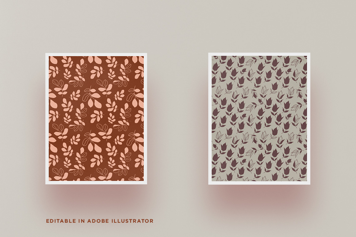 Botanical Seamless Patterns V2, a Pattern Graphic by PixelHive Pro (Photo 10 of 17)
