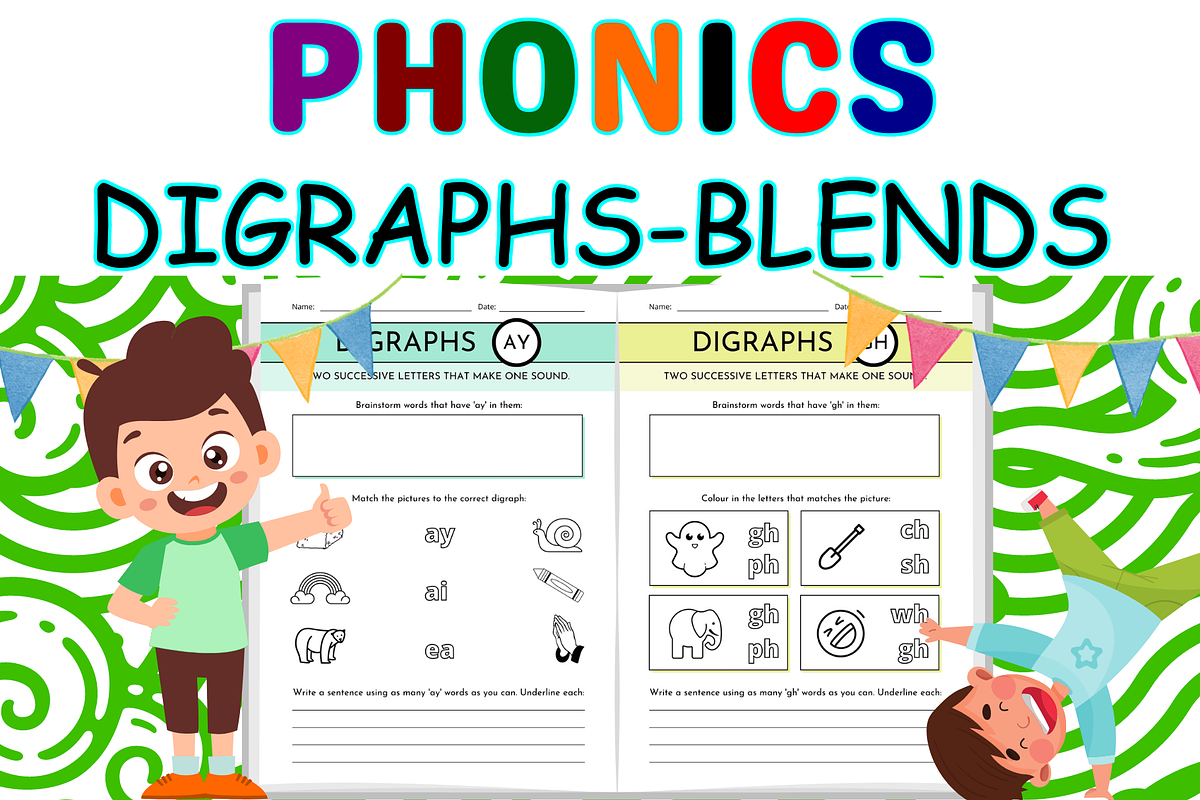 Digraphs and Blends Activities, a Templates & Theme by Premium Digital Templates (Photo 3 of 3)
