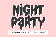 Nitght Party - A Halloween font