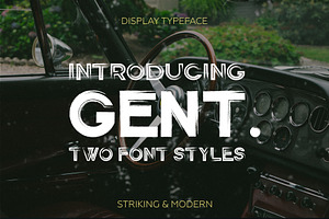 Gent. Display Brushed Typeface.