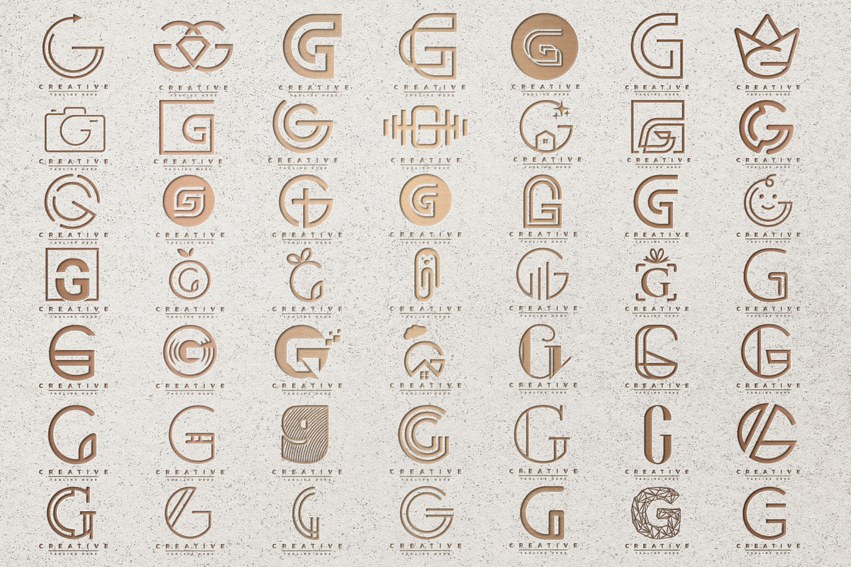 Letter G Logo Bundle Monogram Set, a Branding & Logo Template by Pixel Design (Photo 5 of 8)