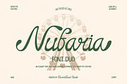 Nufaria, a Script Font by Burntilldead (Thumbnail 1 of 12)
