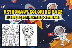 20 Astronaut Coloring Page