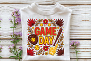 Game Day Softball Coquette Png, a Work Illustration by CraftArtStudio (Thumbnail 2 of 5)